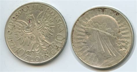 Polen Zlotych Zloty Silber H Polonia Queen Jadwiga