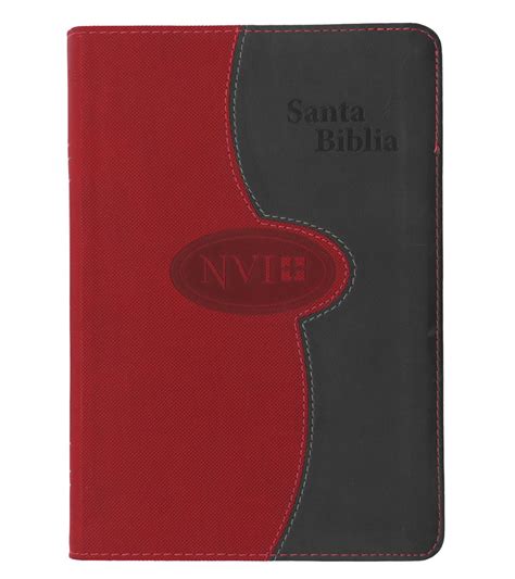 Biblia Compacta Letra Grande Nvi Vino Gris Con Index Libreria Peniel