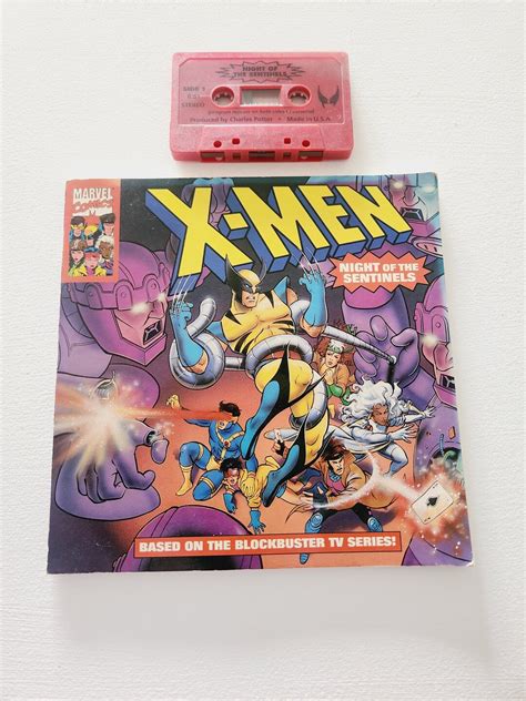 X Men Night Of The Sentinels Audio Book With Cassette Tape 1993 Vintage