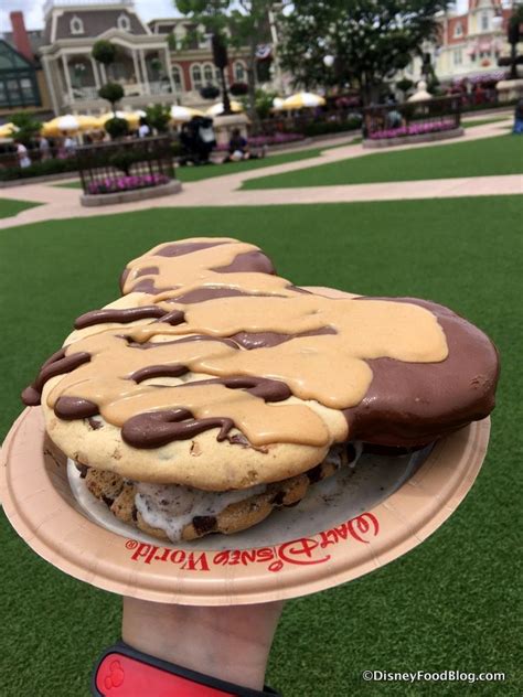 Disney World Food Hack The Mickey Ear Cookie Ice Cream Sandwich The