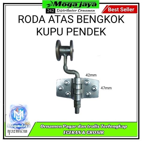 Jual Roda Atas Bengkok Engsel Pintu Garasi Lokal Bukan Wina Dexon