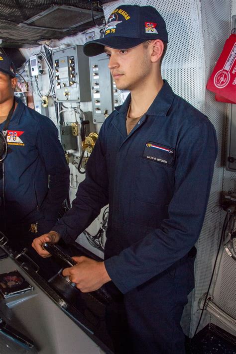 Dvids Images Uss Ronald Reagan Cvn Sailors Stand Watch In The