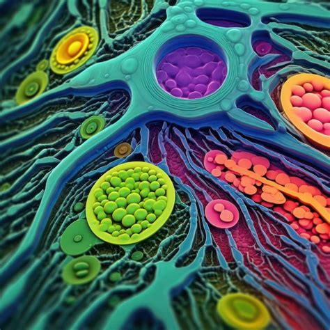 Premium Ai Image Inside A Plant Cell A Vivid View Of Chloroplasts