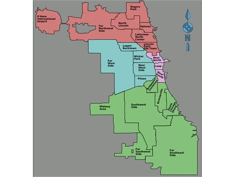 File:Chicago districts map print.png - Wikitravel Shared