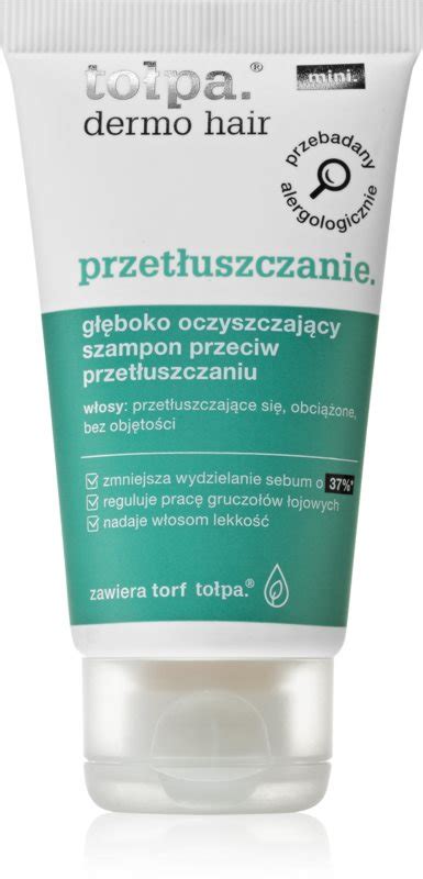 Tołpa Dermo Hair Oiliness shampoing nettoyant en profondeur pour