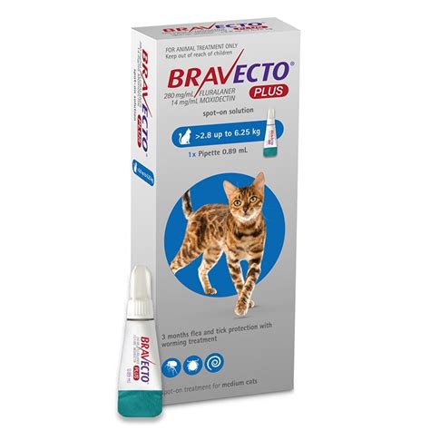 Bravecto Plus Spot On Cat 250 Mg 28 625 Kg 1 Pipeta 10624 Ron