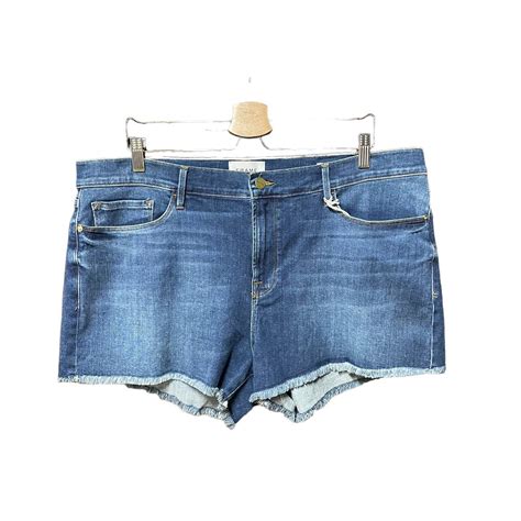 Frame FRAME Le Cut Off Williams Wash Mid Rise Stretch Denim Shorts