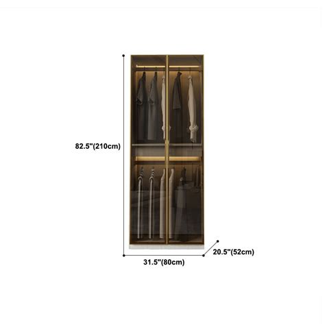 Modern Wardrobe Armoire Engineered Wood And Glass Wardrobe Closet Armoires And Wardrobes