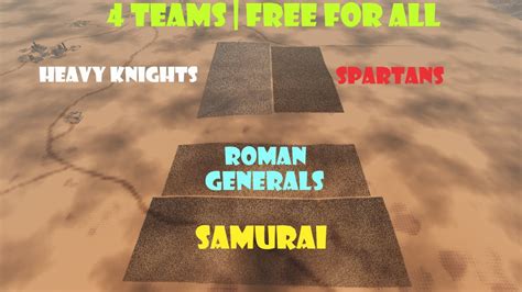 Roman Generals Vs Samurai Vs Spartans Vs Heavy Knights 4 Teams FFA