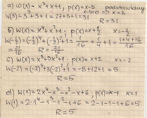 Askly Wyznacz Iloraz I Reszt Z Dzielenia Wielomianu W