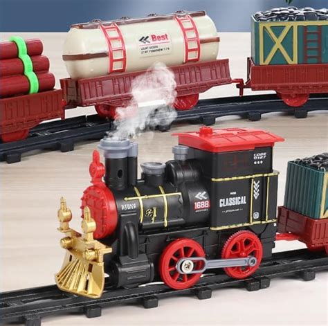 Weihnachts Eisenbahn Zugset Gthba Elektrischer Zug Mit Dampf Licht