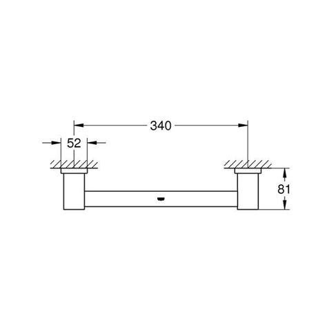 GROHE Essentials Cube Uchwyt Wannowy 40514001 Home100 Pl