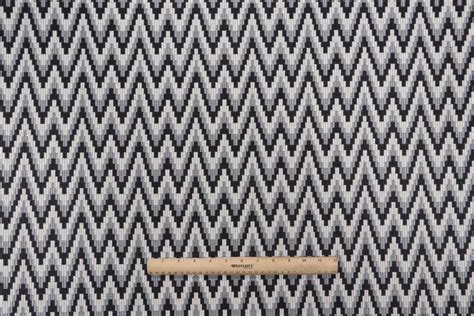 3 38 Yards Chevron Woven Upholstery Fabric In Graphite