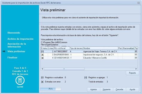 Importaci N De Informaci N Desde Microsoft Excel A Coi