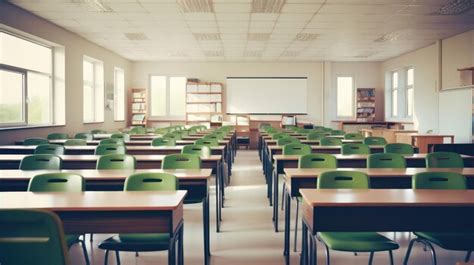 Premium Photo Empty Chair At Classroom