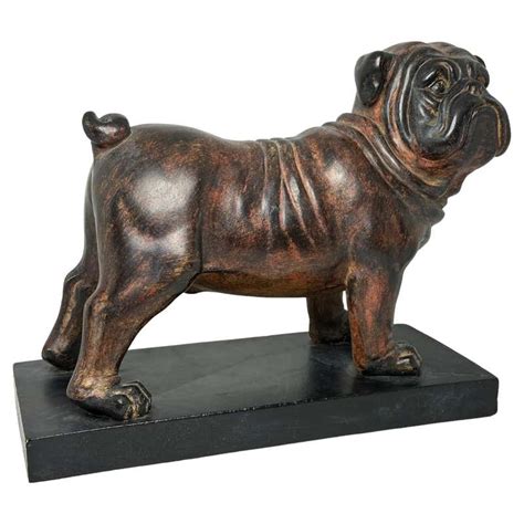 Vintage Boho Cement Georgia Bulldog Statue At 1stdibs Georgia Bulldog