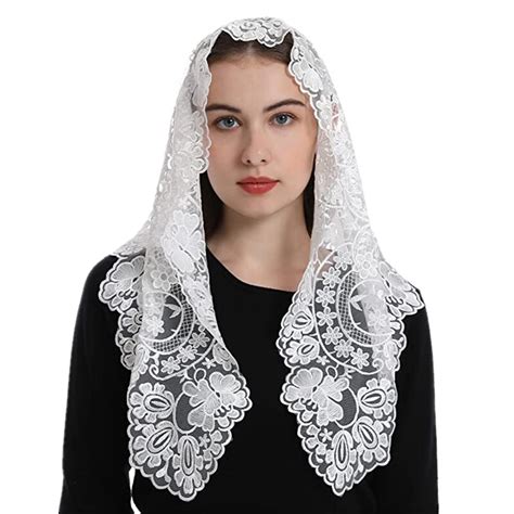 Mantilla De Encaje De Estilo Espa Ol Para Mujer Velo Cat Lico