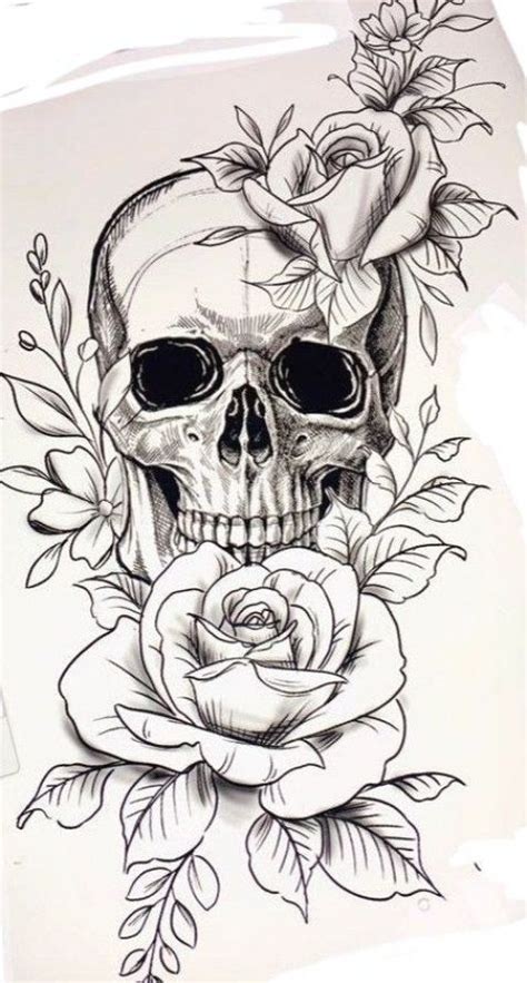 Pretty Skull Tattoos Floral Skull Tattoos Skull Tattoo Flowers Skull