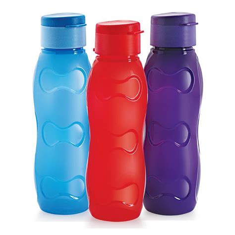 Cello Nano Flip Polypropylene Bottle Set 350ml Set Of 3 Assorted