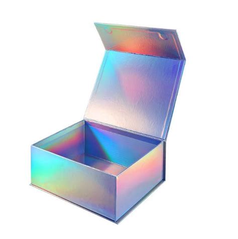 Custom Handmade Holographic Laser Paper Cardboard Foldable Box China Box And T Box Price