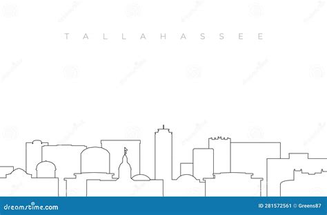 Tallahassee Skyline Symbol Design City Vector Art