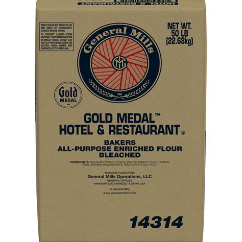 Gold Medal H R Flour All Purpose Bleached Enriched Malted 50 Lb