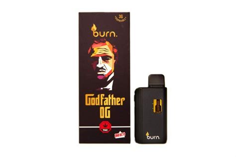 Burn Disposable Vapes God Father Og Indica Gram Good Giggles