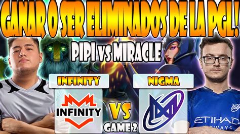 NIGMA VS INFINITY BO3 GAME 2 ELIMINACION MIRACLE SUMAIL VS PANDA