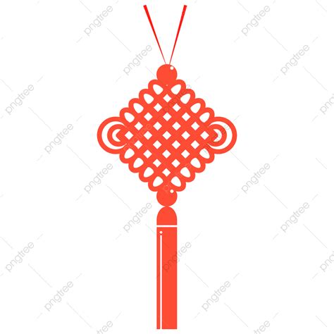 Chinese Knot Vector Hd PNG Images Red Flat Chinese Knot Vector Red