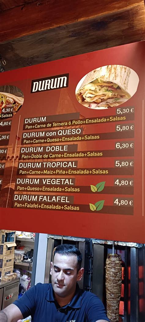 Menu at Döner Kebap Topkapi restaurant Alcorcón