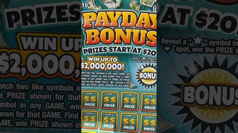 Lotto Scratcher New Payday Bonus Florida Lottery Soundtrack Joy By