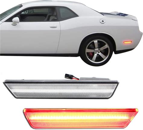 Amazon Gtinthebox Pcs Clear Lens Red Led Rear Bumper Side Marker