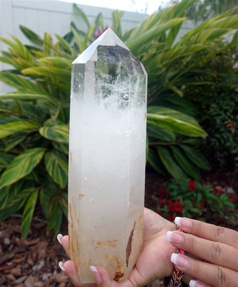 Healing Crystals For Sale Large 65 Lb Clear Quartz Point Etsy