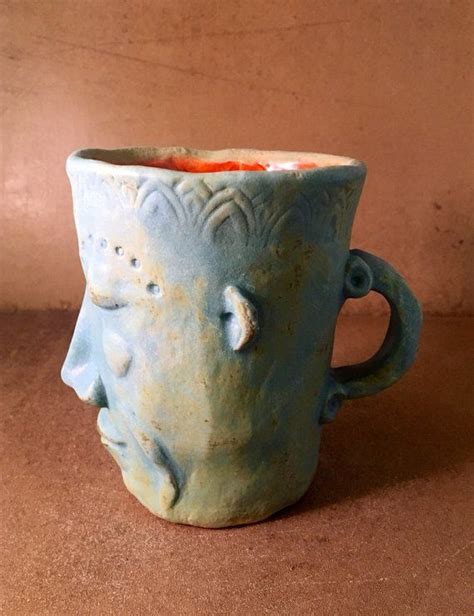 Face Mug Free Shipping Etsy Mugs Handmade Ceramics Face Mug