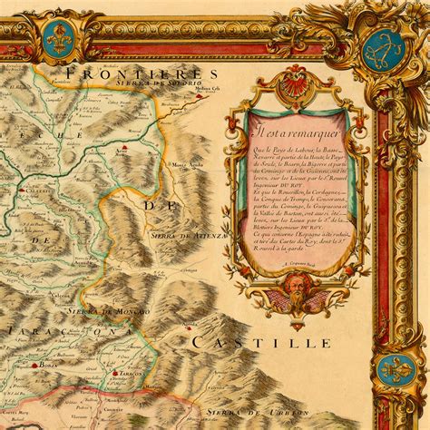 Pyrenees, 1730, France, Spain, Andorra, Old Map | Battlemaps.us