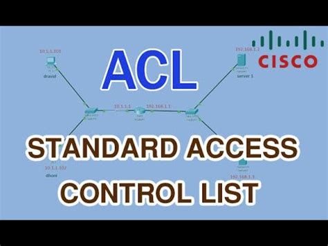 How To Configure Standard ACL For Cisco Packet Tracer CCNA Tutorial