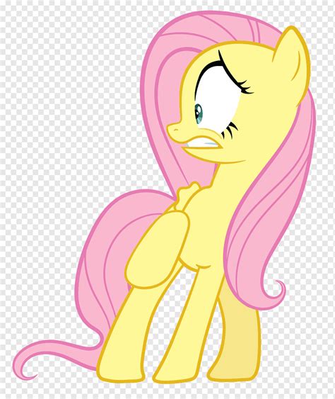 Pony Fluttershy Equestria Frightened Mammal Vertebrate Illustrator