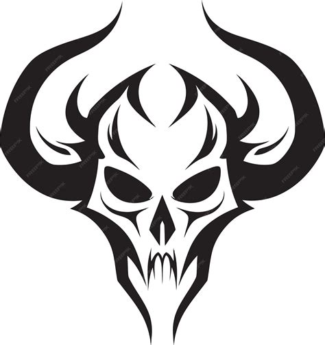 Premium Vector | A black and white logo of a ram with horns and horns