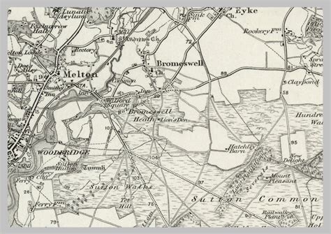 1890 Collection Woodbridge Saxmundham Ordnance Survey Map I Love Maps