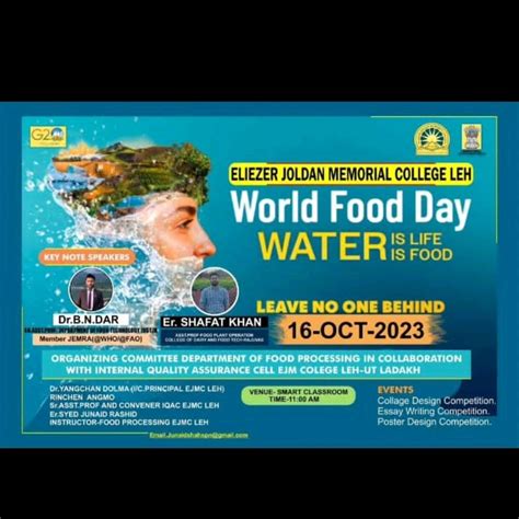 Er Syed Junaid Rashid On Linkedin Worldfoodday Wateraction Waterislife Waterisfood