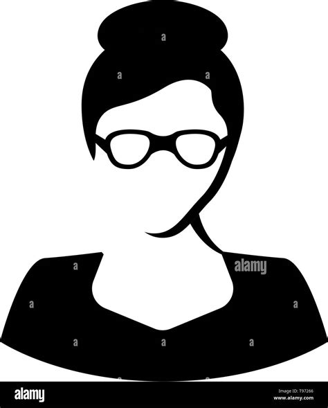 Isolated Female Avatar Icon With Glasses Stock Vector Image And Art Alamy