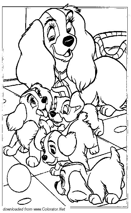 Lady And The Tramp 2 Scamp Coloring Pages