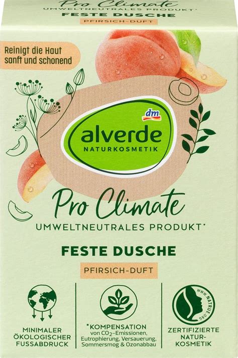 Alverde NATURKOSMETIK Pro Climate Body Bar Perzik 60 G Bol