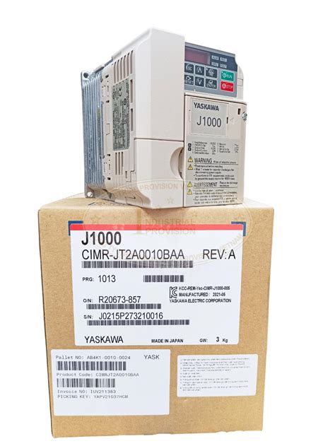 Biến tần Yaskawa J1000 1 5kW 3 Pha 220VAC CIMR JT2A0010BAA Biến