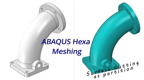 Abaqus Hexa Meshing With Surface Cutting And Partition Youtube