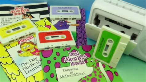 1989 READ ALONG WITH RONALD Set Of 4 McDONALD S HAPPY MEAL CASSETTE