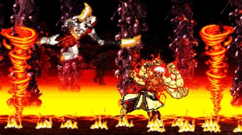 Kratos Vs Asura Sprite Art God Of War Vs Asuras Wrath R