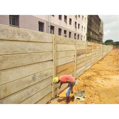 Concrete Residential Compound Wall Thickness 50 55 Mm Wall