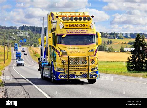 Customised Scania R650 timber truck year 2021 of Swenke Transport in ...