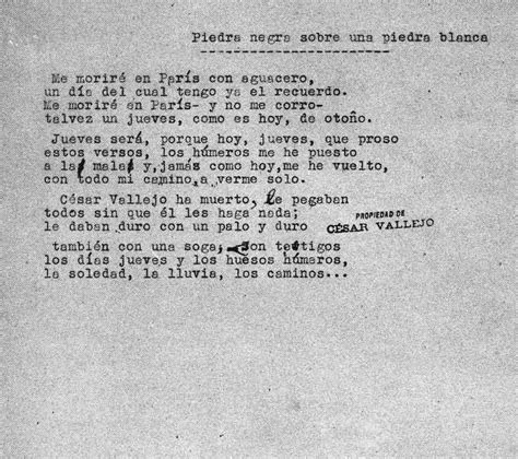 césar vallejo piedra negra sobre una piedra blanca edición con